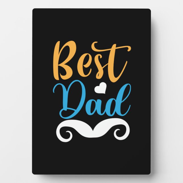 Plaque Photo Daddy Gift Best Papa (Devant)