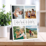 Plaque Photo Daddy Modern Fête des pères Photo Collage<br><div class="desc">Créez votre propre cadeau de fête des pères photo personnalisé pour le meilleur papa jamais. Facile à personnaliser en ajoutant quatre de vos photos préférées à ce simple modèle de collage.</div>