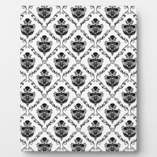 Plaque Photo Damas noir traditionnel