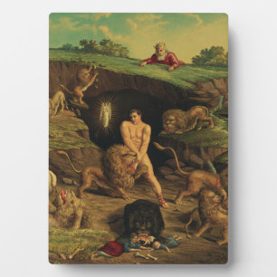 Plaque Photo Daniel dans le Den des Lions