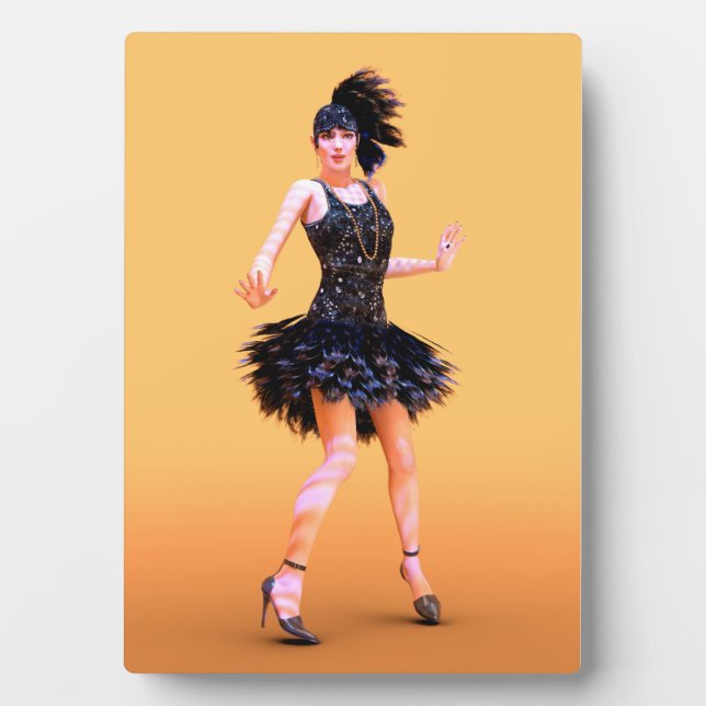 Plaque Photo Danse Flapper Vintage (Devant)