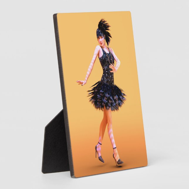 Plaque Photo Danse Flapper Vintage (Côté)