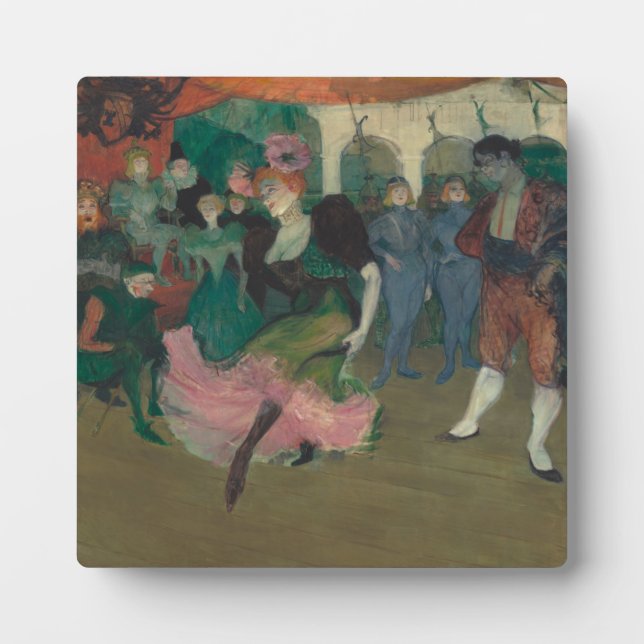 Plaque Photo Danser le Bolero - Peinture Toulouse-Lautrec (Devant)