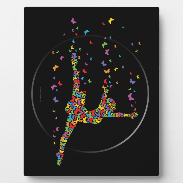 Plaque Photo Danseur papillon (Devant)