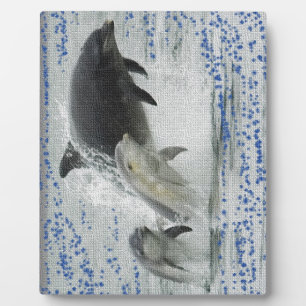 Plaque Photo Dauphins