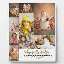 plaque photo de bébé mignon - 9 photos & texte per