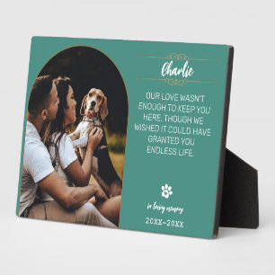 Plaque Photo de Chien Personnalisée - En Souvenir
