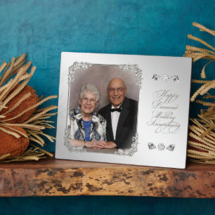Plaque photo de l'anniversaire du Mariage diamant
