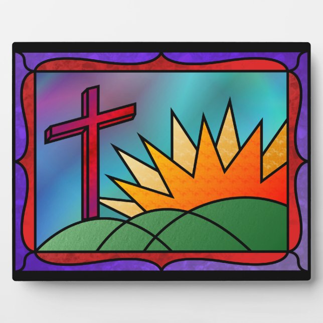 Plaque photo de Pâques matin (Devant)