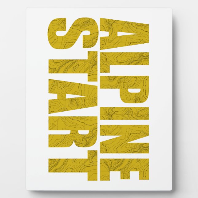 Plaque Photo Début alpin (Topo) (Devant)