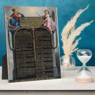 Plaque Photo Déclaration des droits de l'homme et du citoyen