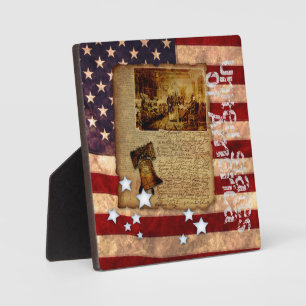 Plaque Photo Déclaration d'indépendance