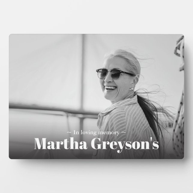 Plaque Photo Décorations de table commémorative de souvenir (Devant)