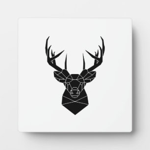 Plaque Photo Deer Head Fichier Ai Géométrique Deer Silhouette S