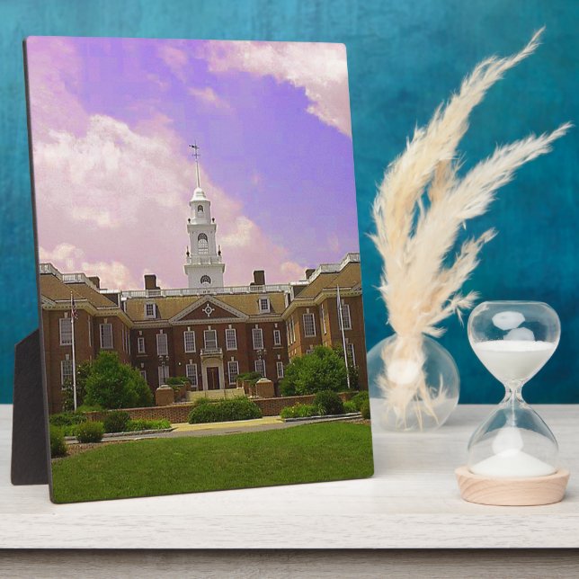 Plaque Photo Delaware State Capital (Côté)