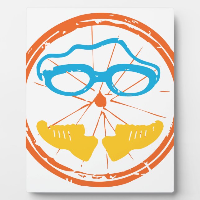 Plaque Photo Design Cool de triathlon (Devant)
