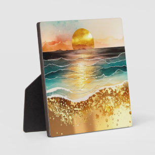 Plaque Photo Design de la gamme Watercolor Beach 3