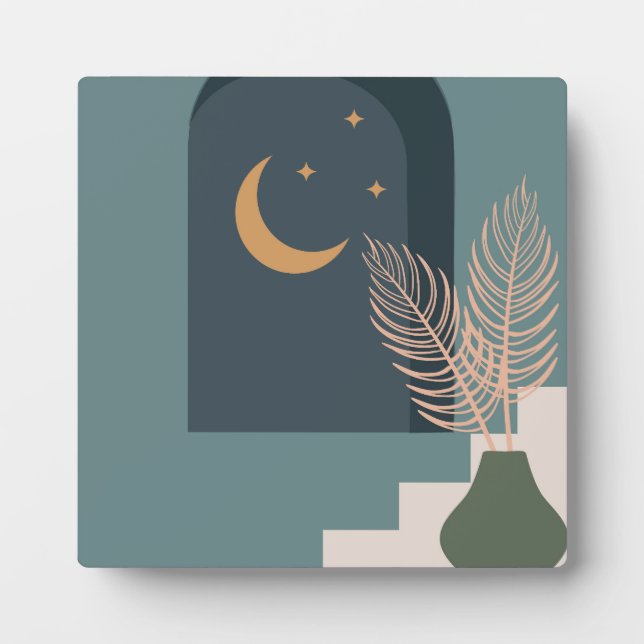 Plaque Photo Design floral tropical (Devant)