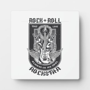 Plaque Photo Design Guitar Rock