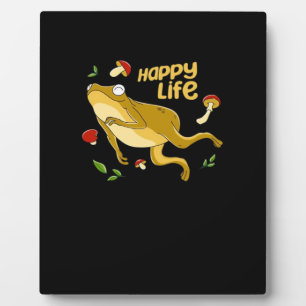 Plaque Photo Design minimaliste essentiel de grenouille heureus