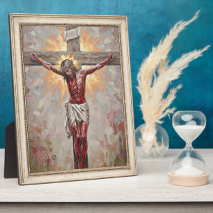 Plaque Photo Dessin à la craie du Seigneur Jésus-Christ sur la