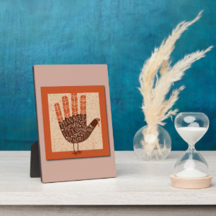Plaque Photo Dessin animé de dinde ludique pour Thanksgiving pa