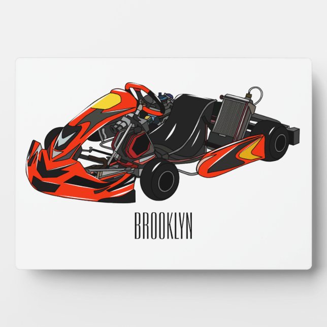 Plaque Photo dessin animé de Kart racing (Devant)