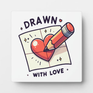 Plaque Photo Dessin avec amour