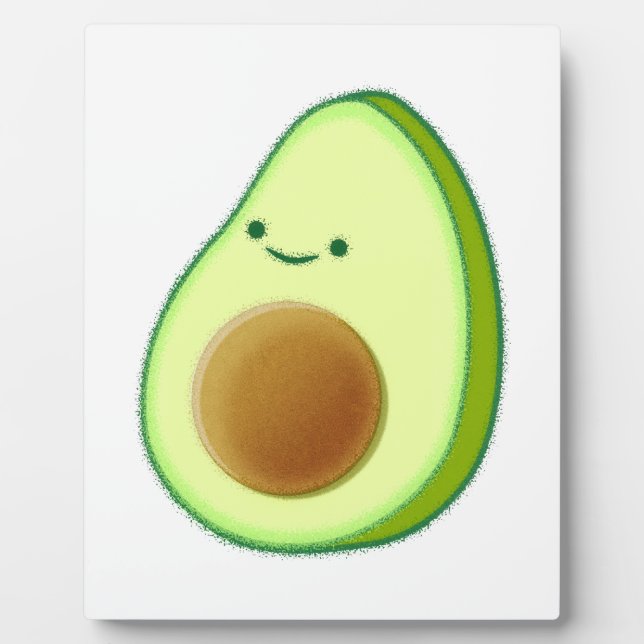 Plaque Photo Dessin Avocado mignon (Devant)