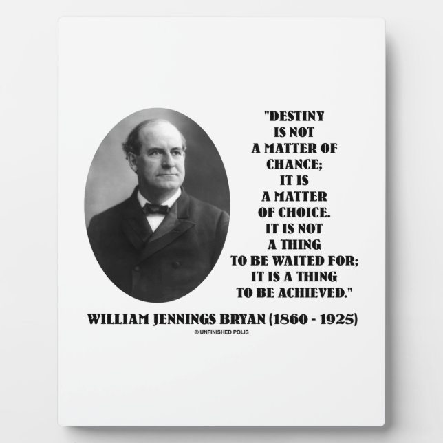 Plaque Photo Destiny Une Question De Choix Atteint Citation Bry (Devant)