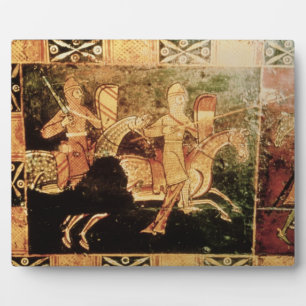 Plaque Photo Détail d'une poitrine mariage représentant des sol