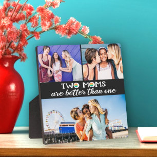 Plaque Photo Deux mamans valent mieux qu'une photo
