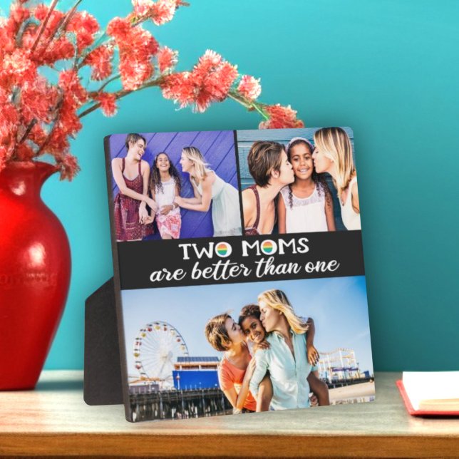 Plaque Photo Deux mamans valent mieux qu'une photo (Créateur téléchargé)