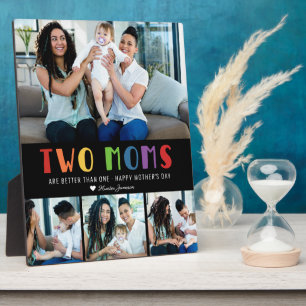 Plaque Photo Deux mamans valent mieux qu'une Photo de la fête