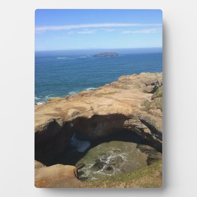Plaque Photo Devil's Punchbowl & Otter Rock, OU (Devant)