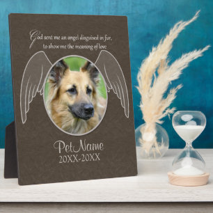Plaque Photo Dieu a envoyé un ange Sympathie pour animaux perso