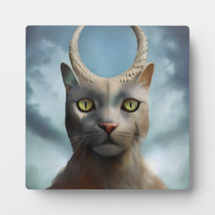 Plaque Photo Dieu du chat