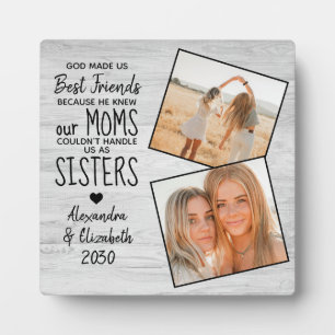 Plaque Photo Dieu Nous A Fait Meilleur Amis Amitié Citation Pho