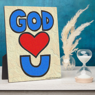 Plaque Photo Dieu t'aime