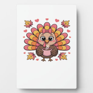 Plaque Photo dinde de thanksgiving kawaii rose T-Shirt Classiqu