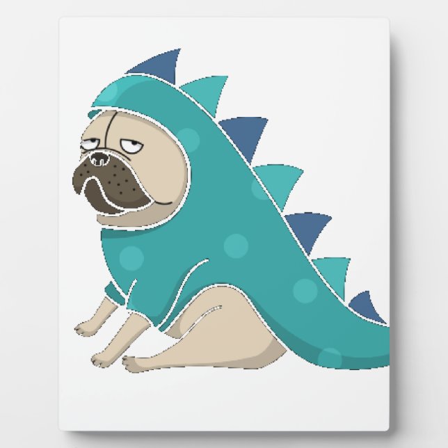 Plaque Photo dinopug (Devant)