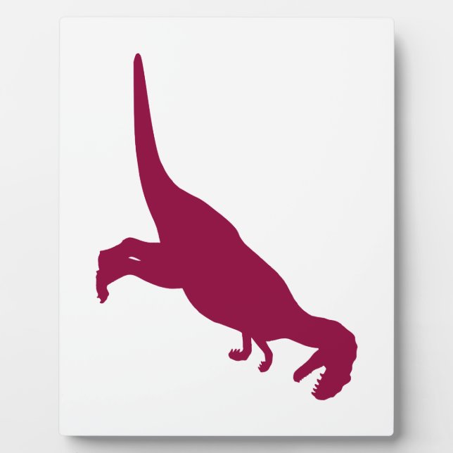 Plaque Photo Dinosaur Maroon (Devant)