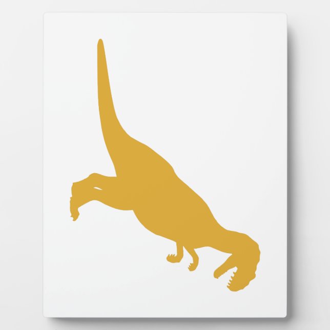 Plaque Photo Dinosaure jaune (Devant)