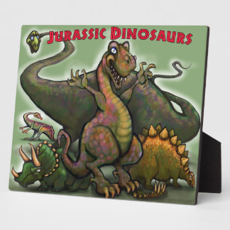Plaque Photo Dinosaures jurassiques