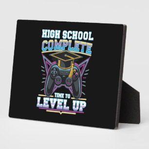 Plaque Photo Diplômé de lycée Joueur Jeux Vidéo Diplôme