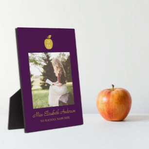 Plaque Photo Diplôme d'enseignant Apple