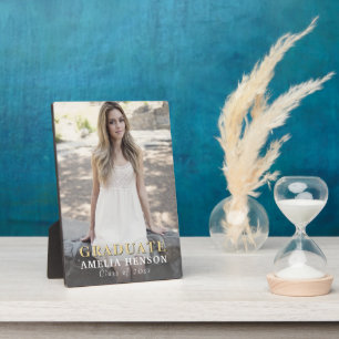 Plaque Photo Diplômé moderne en photo complète