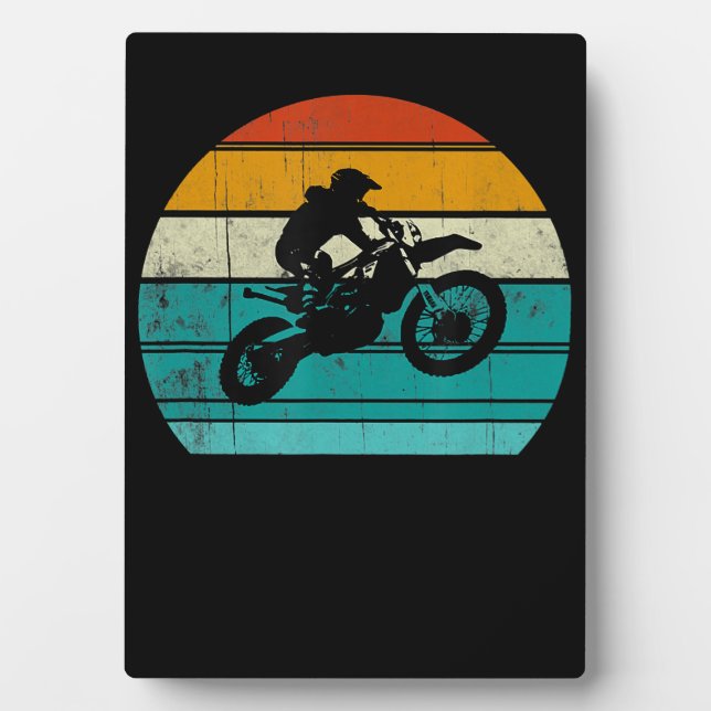 Plaque Photo Dirt Bike Motocross Motocross Cadeau Pour Hommes (Devant)