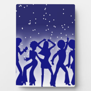 PLAQUE PHOTO DISCO DANSEURS