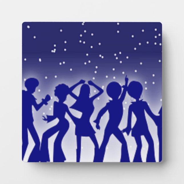 PLAQUE PHOTO DISCO DANSEURS (Devant)